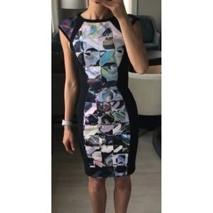 Ted Baker Black and Multicolor Dress